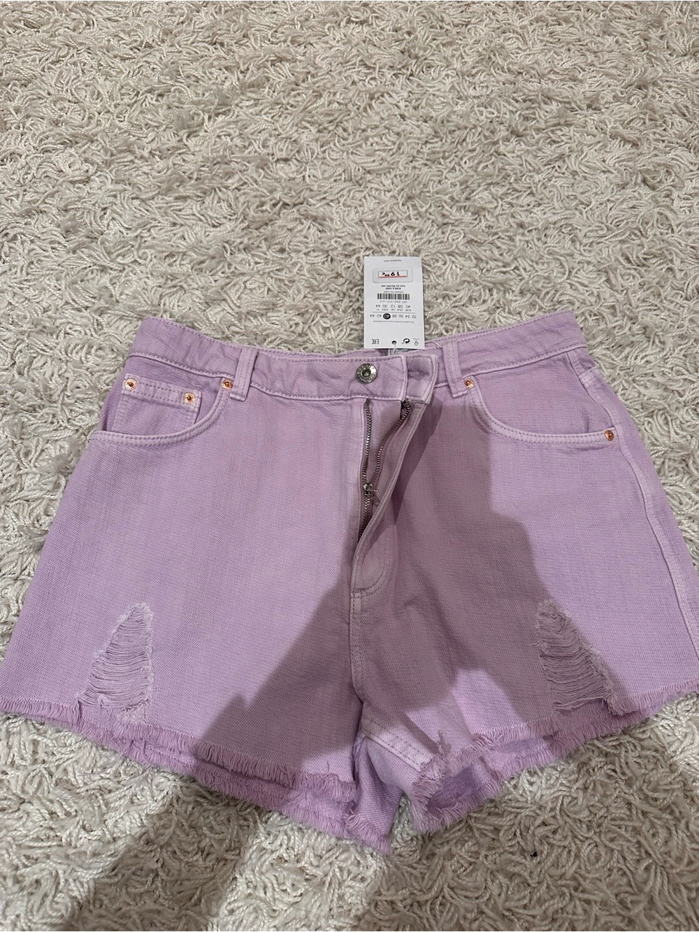 Brand new w tags purple jean shorts